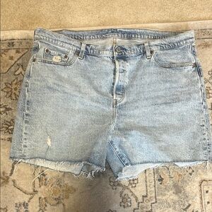 Levi’s 501 button fly Light Blue Denim Shorts